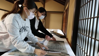 奈良県天理市柳本町100周年記念展に学生が参加